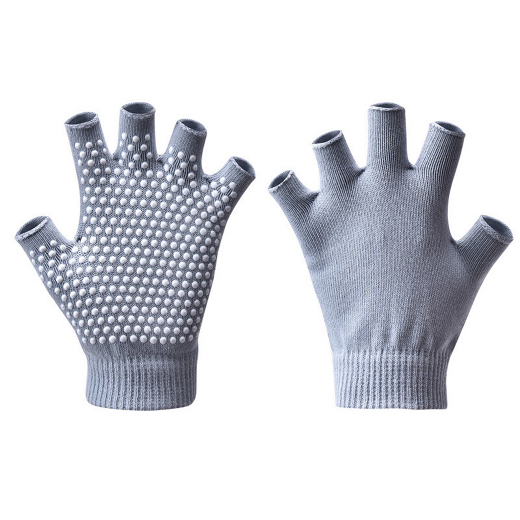Winter Half Finger Gloves Knitted Fingerless 7
