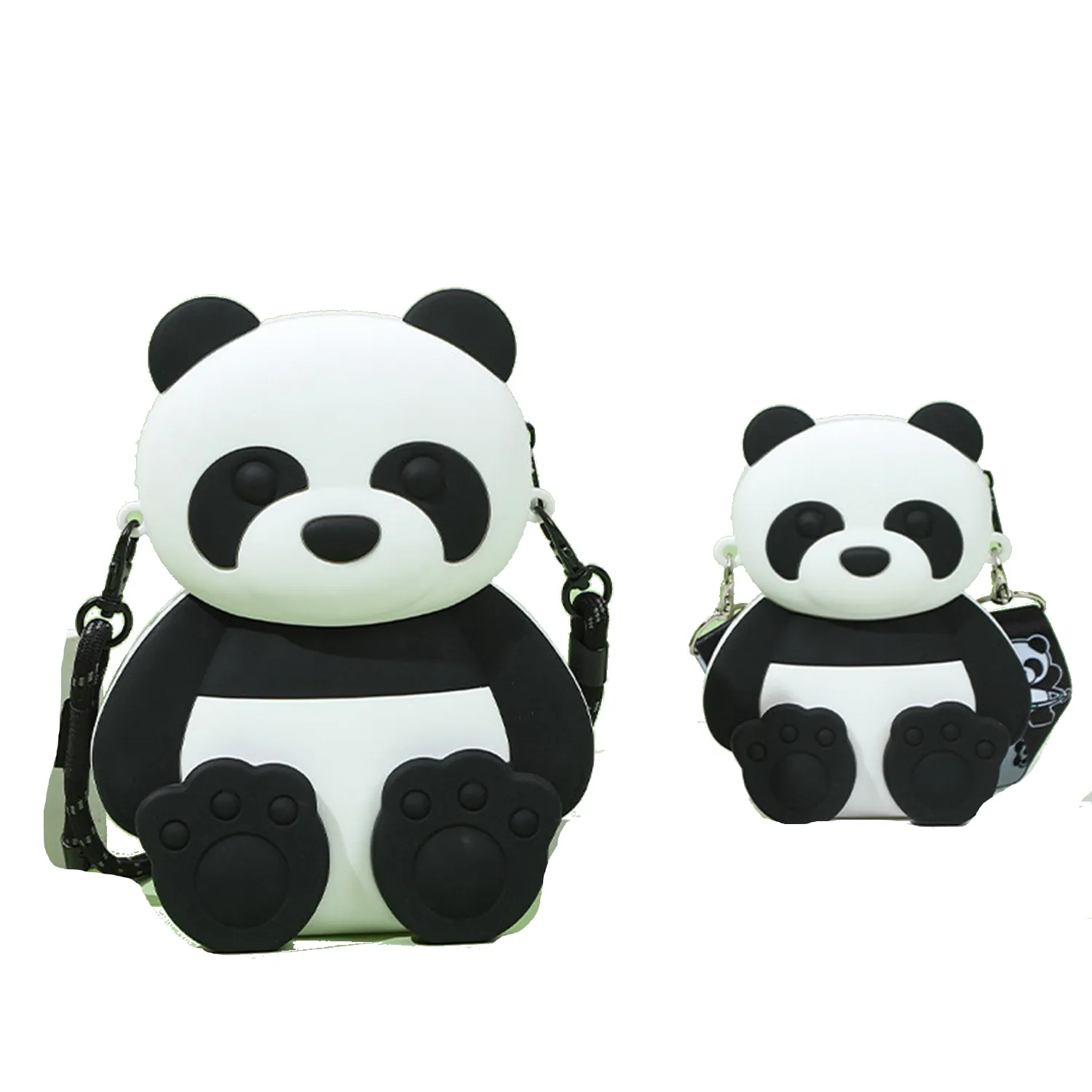 Three-Dimensional Large Capacity Silicone Panda Crossbody Ba 3