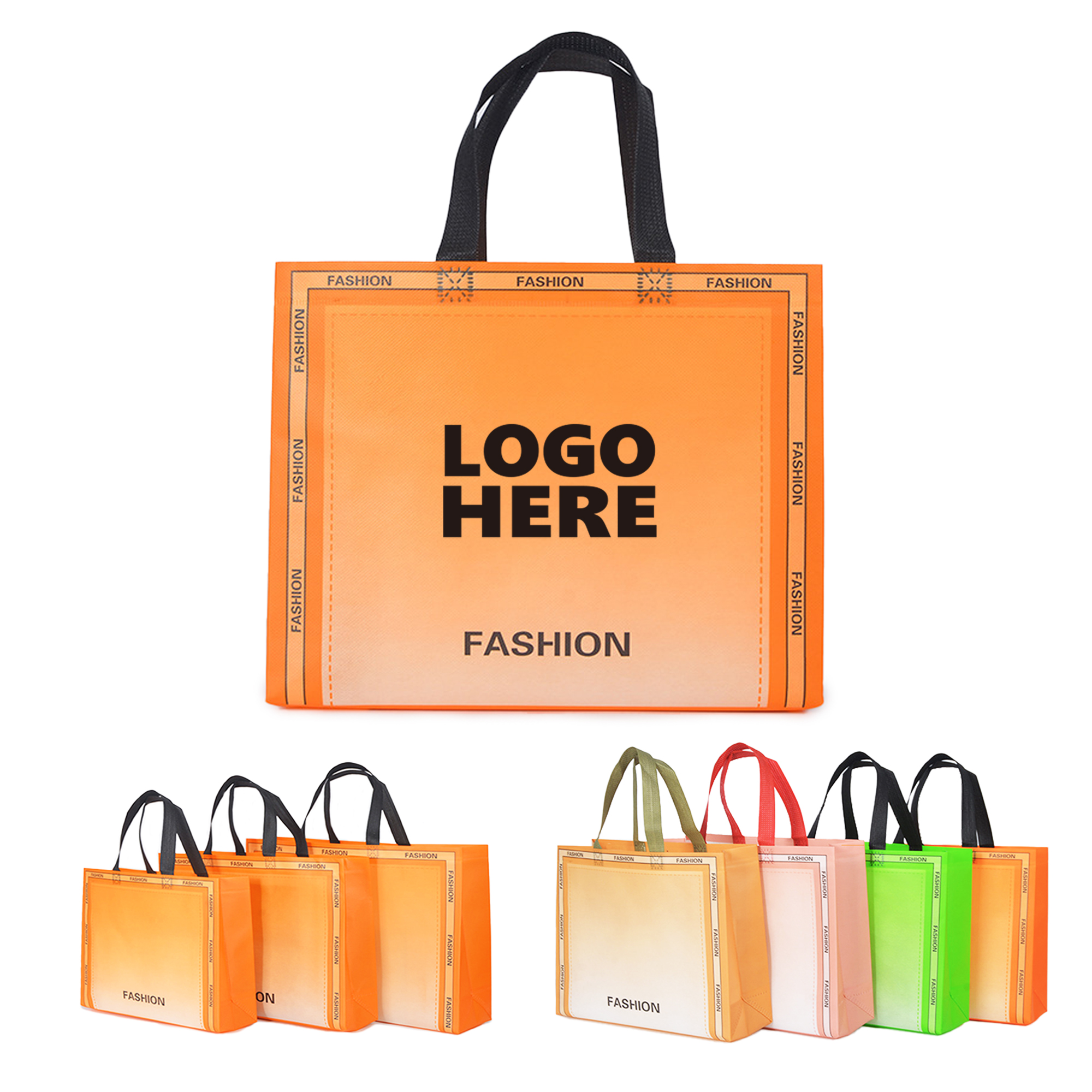 Gradient Color Non-Woven Tote Gift Bag 6