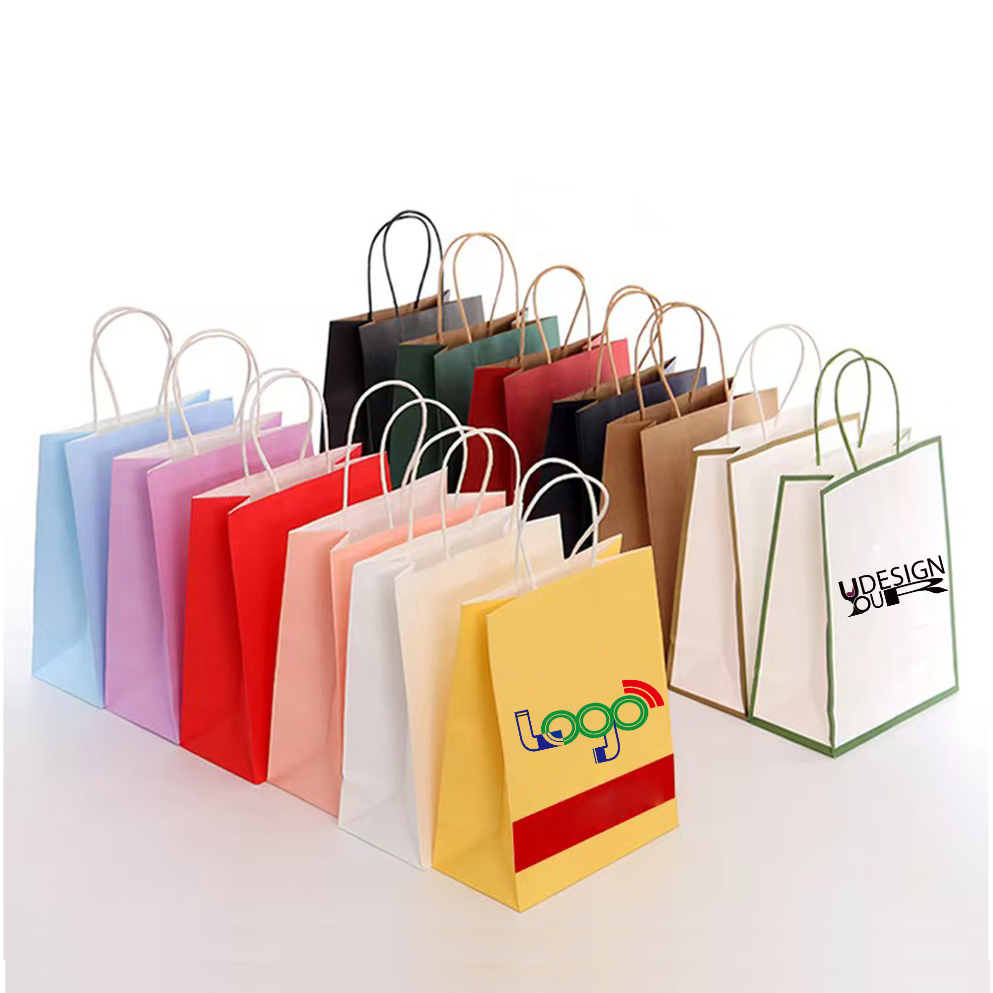 Senior Color Paper Tote Bags Multiple Uses 2
