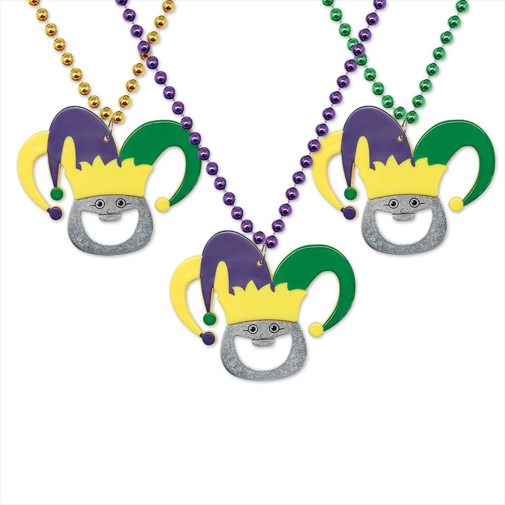 Mardi Gras Bottle Opener Beads 3