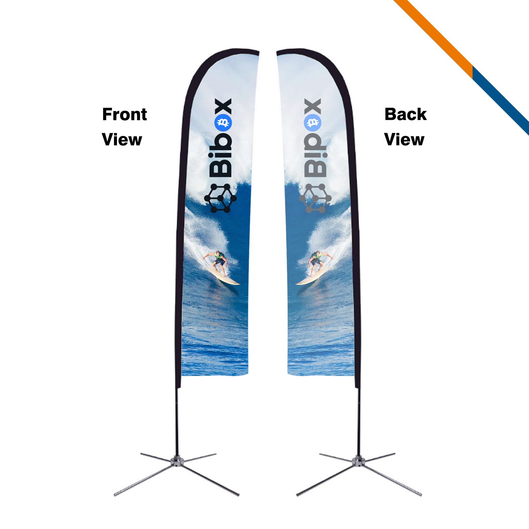 13' Telen Single-Sided Straight Flag 4
