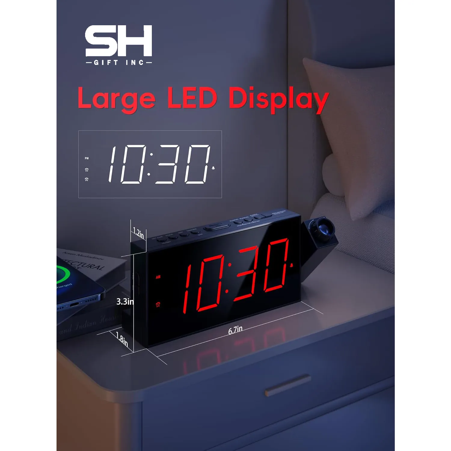 Digital Projection Alarm Clocks 2