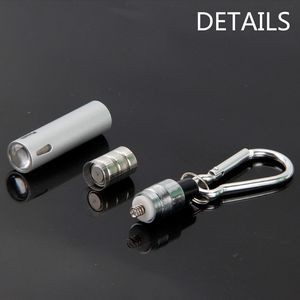 Lightweight Hollow Top LED Flashlight With Carabiner 12