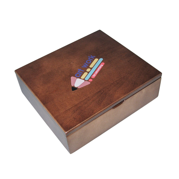 Wood Presentation Box, 9" x 8" x 2.75" 15