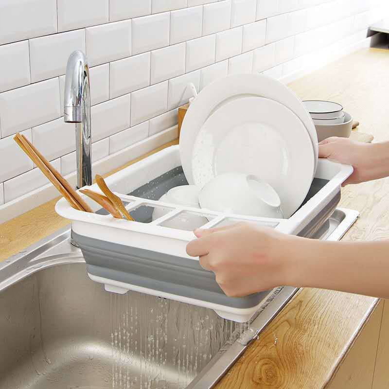 Plastic Foldable Dish Drainer Rack 3