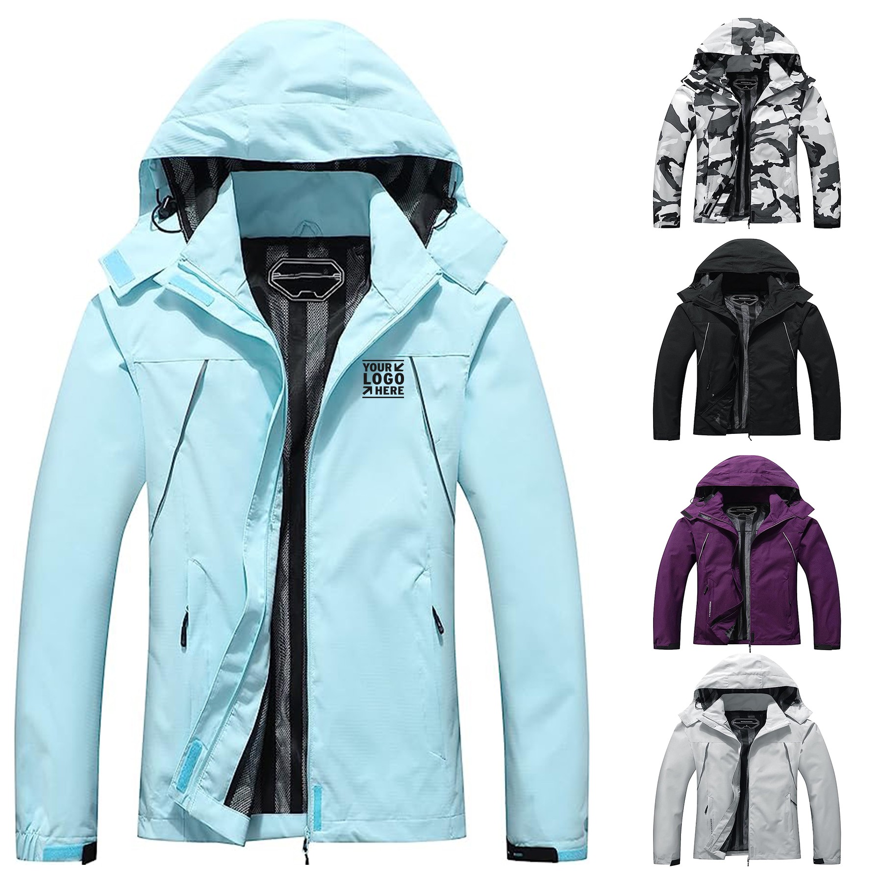 Outdoor Lightweight Softshell Raincoat for Hiking Travel 3