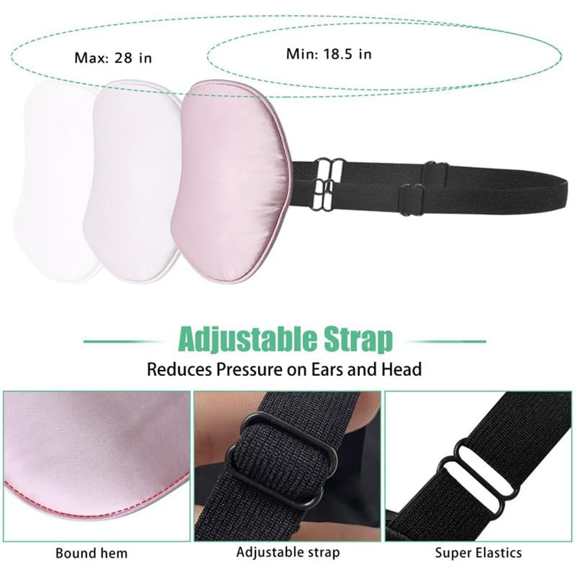 Adjustable Silk Sleep Mask for Ultimate Comfort and Relaxation 5