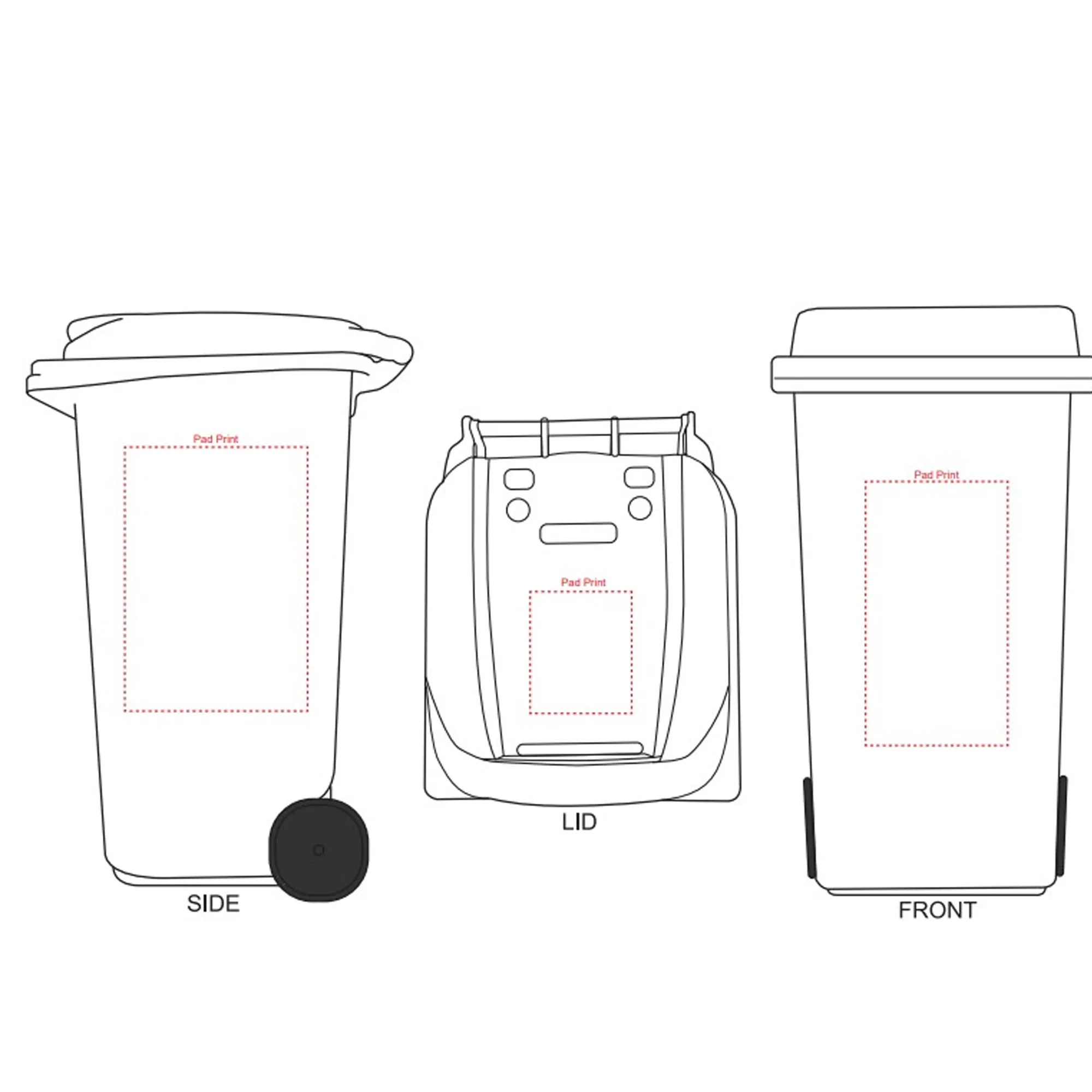 MOQ 50PCS Mini Desk Trash Bin Can with Lid Pen Holder 3