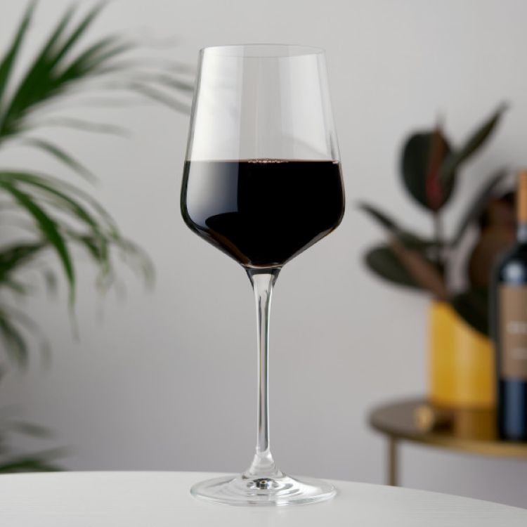 Viski® Reserve Inez Crystal Bordeaux Glass, set of 4 2