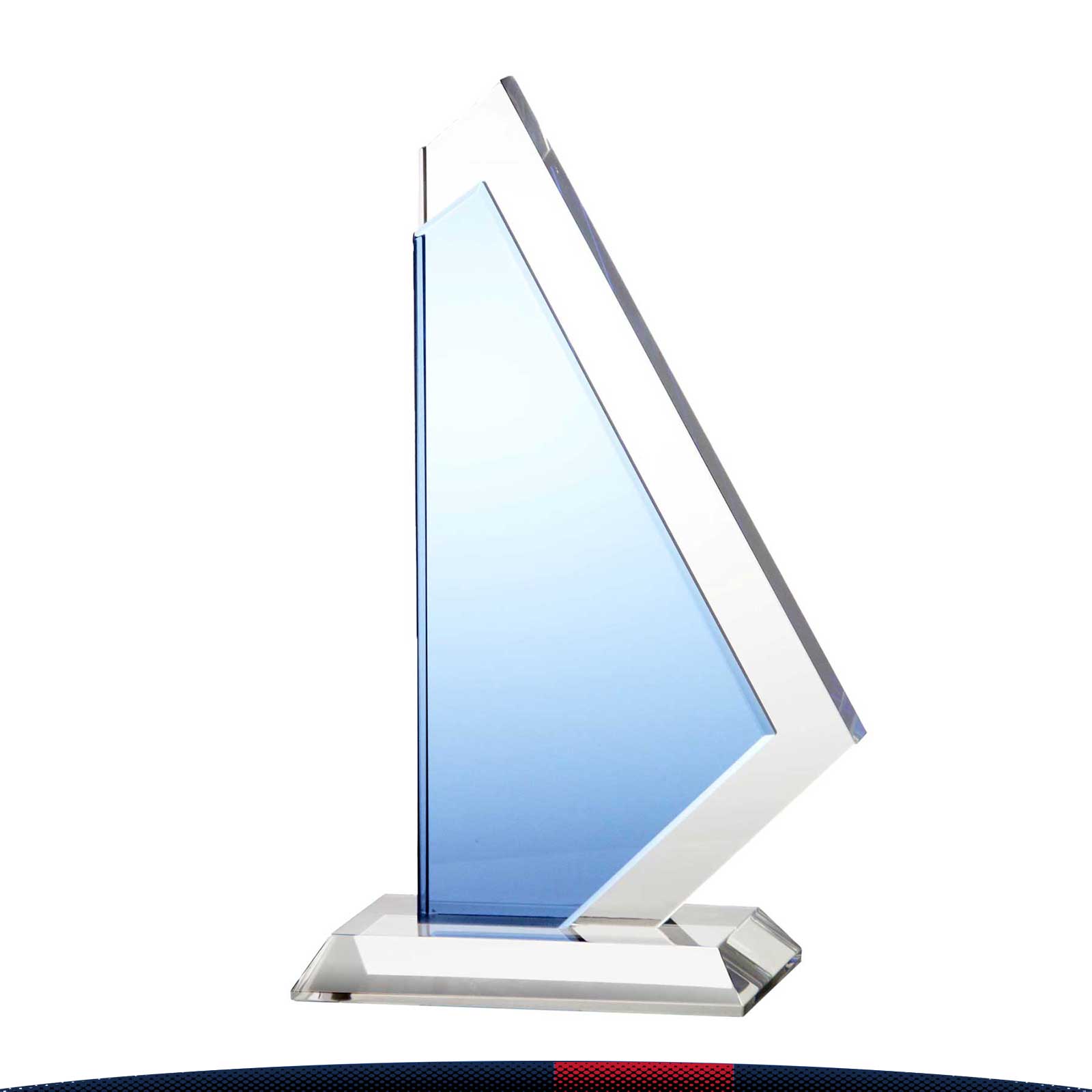 Ashley Asymmetrical Cut Crystal Award 4