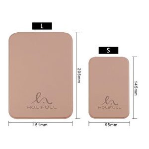 PU Leather Stand Up Desktop Folding Makeup Mirror 5