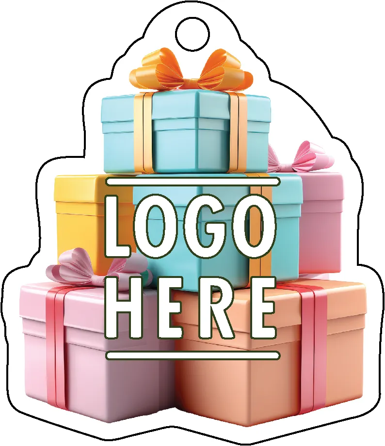 Full Color Acrylic Ornaments - Stack of Boxes