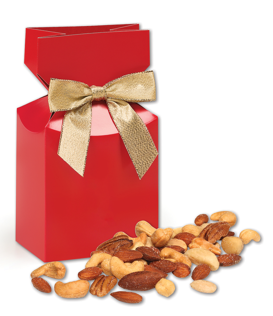 SALE - Deluxe Mixed Nuts in Red Premium Delights Gift Box 2