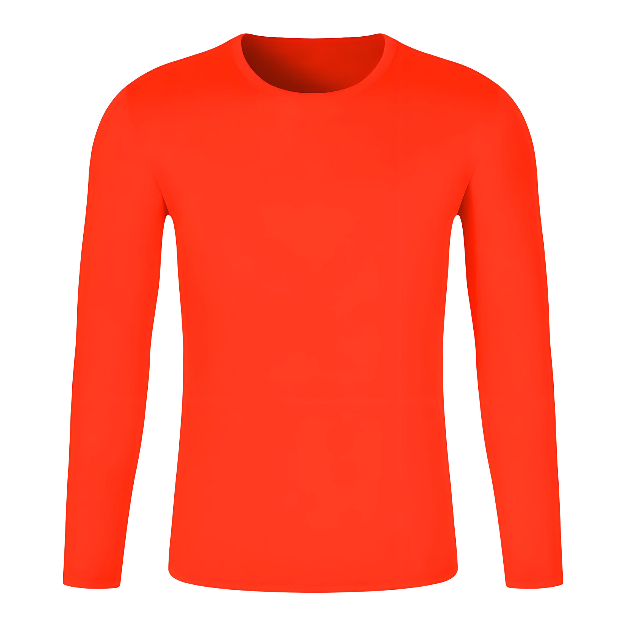 Custom Printed Moisture Wicking Round Neck Long Sleeve T-Shirt for Summer 5