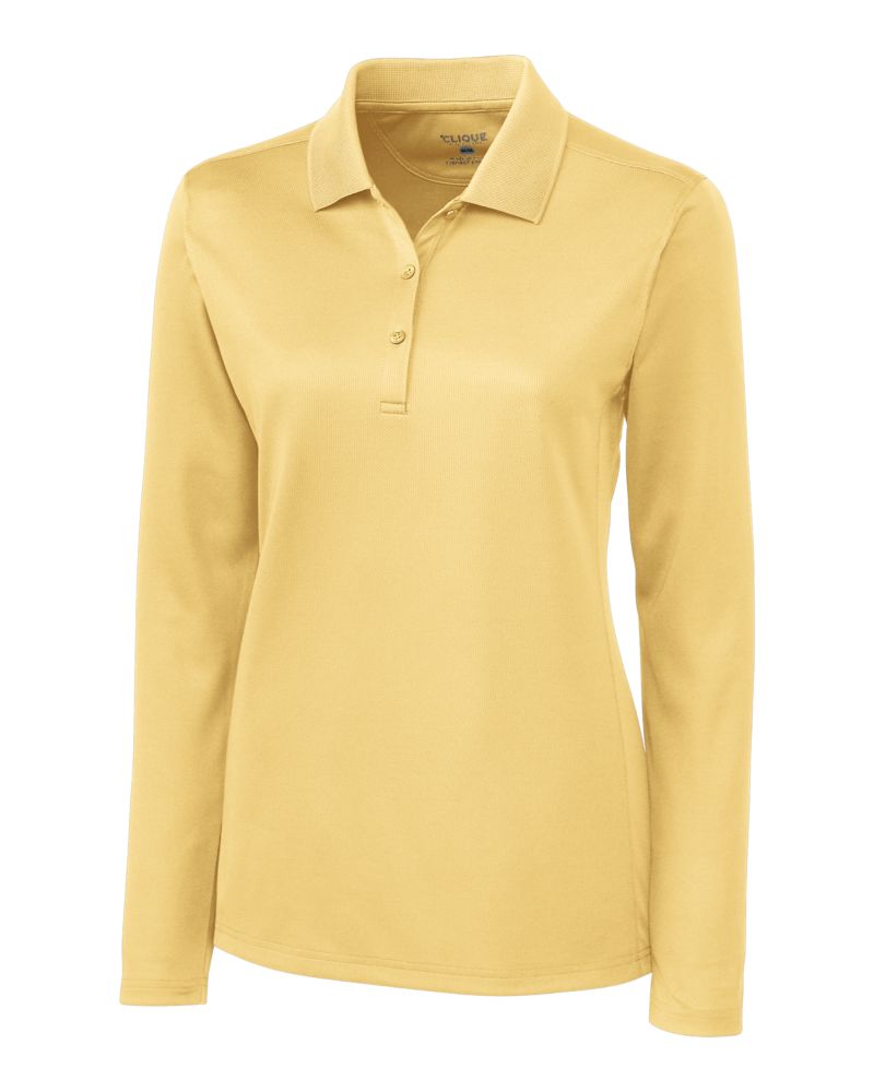 Clique Ice Pique Tech Womens Long Sleeve Polo 42