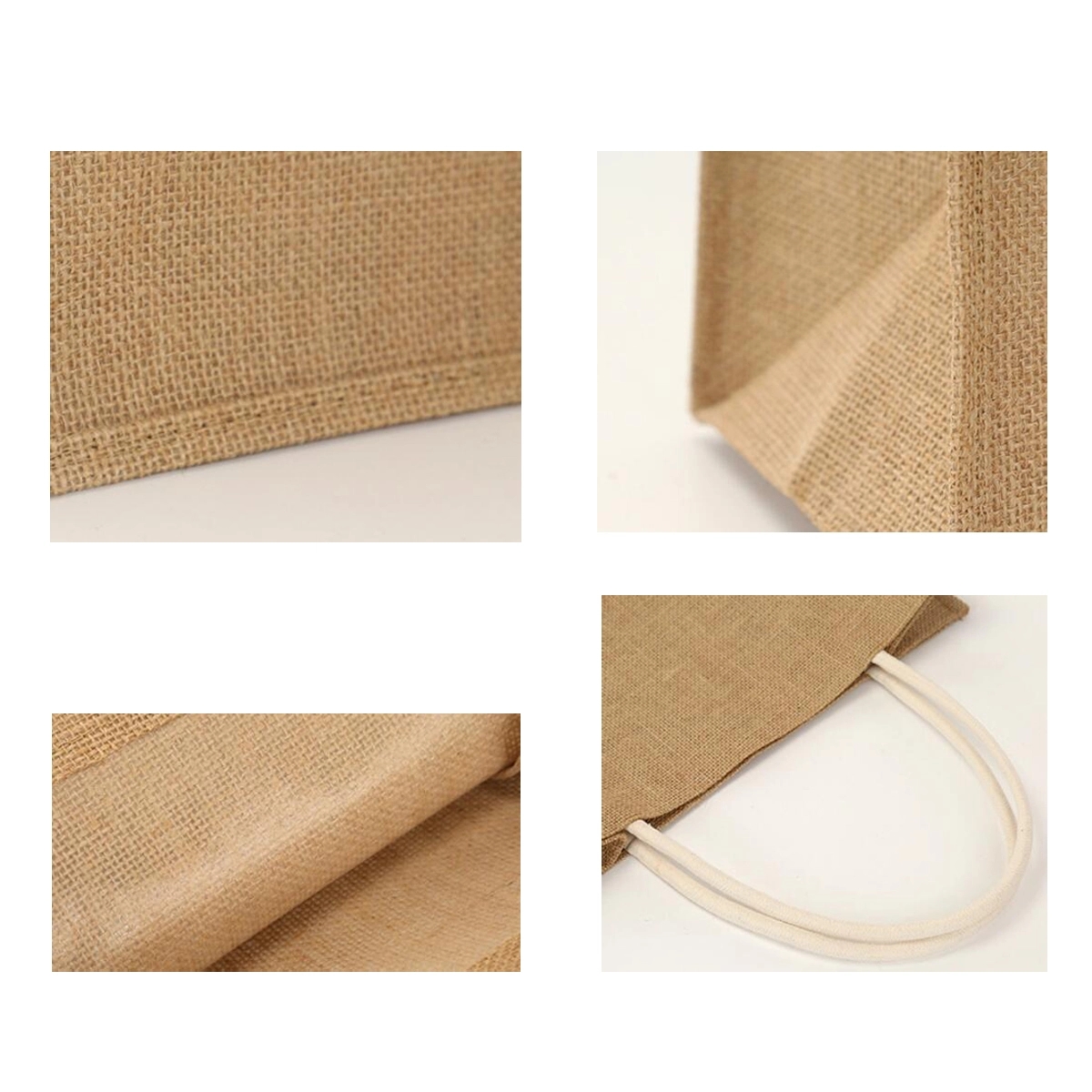 13" Large Natural Jute Tote Bag For Beach 6