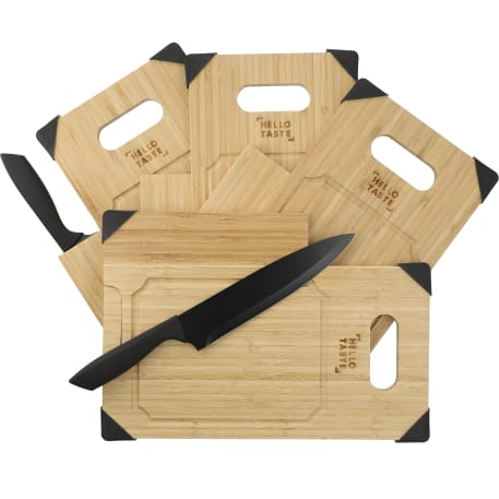 Bamboo Cutting Board with Knife 26