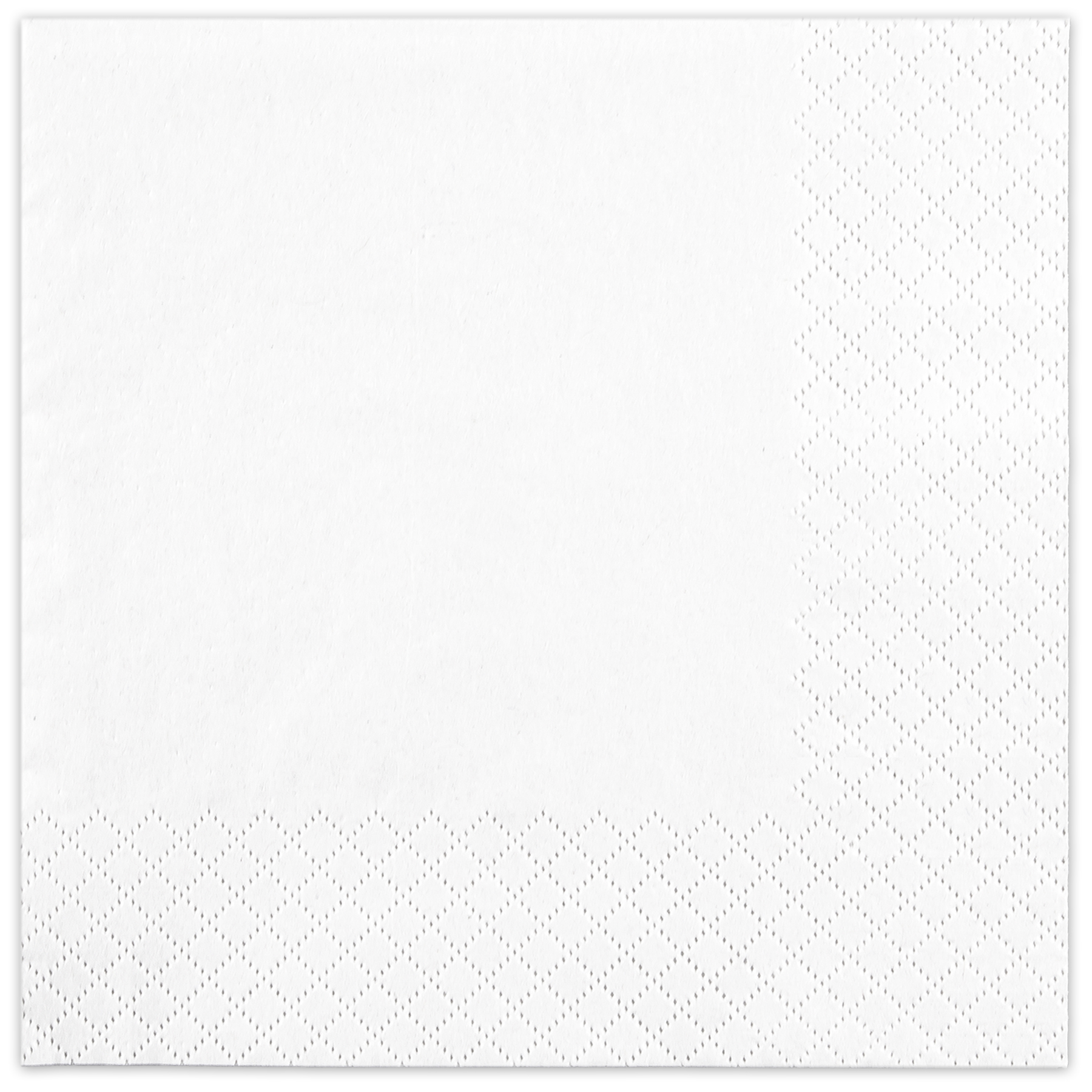Diamond-Edge Embossed 100% Recycled Cocktail Napkins LOW QTY 2