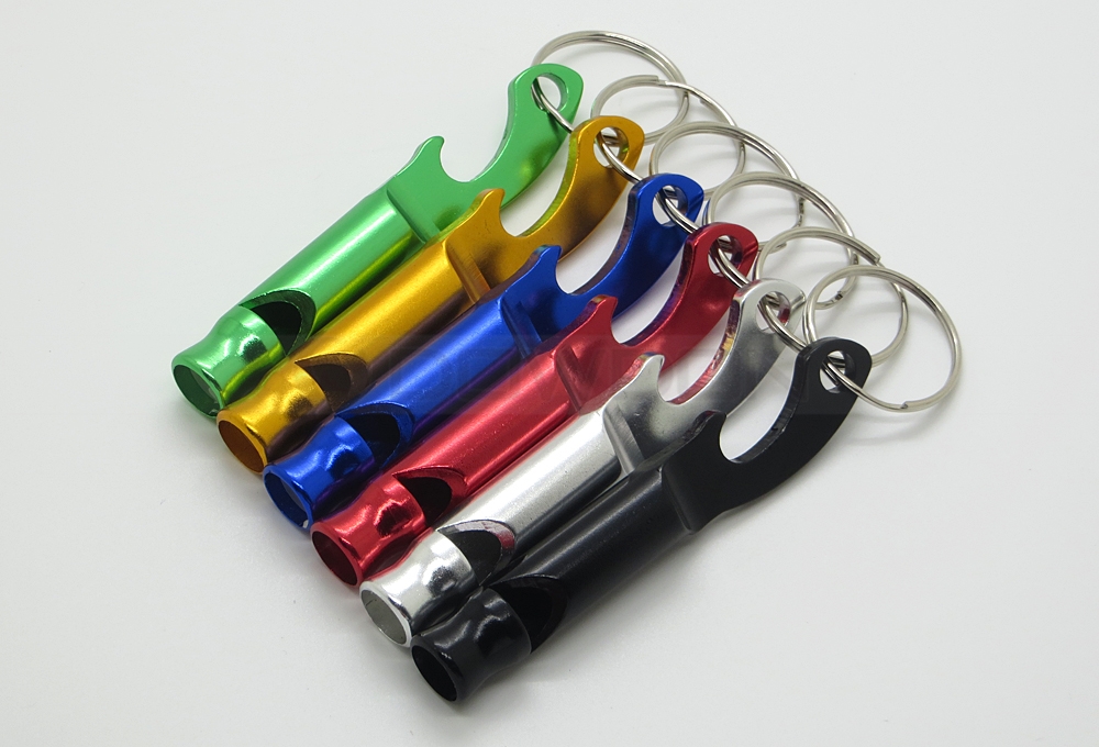 Aluminum Whistle With Keychain 2