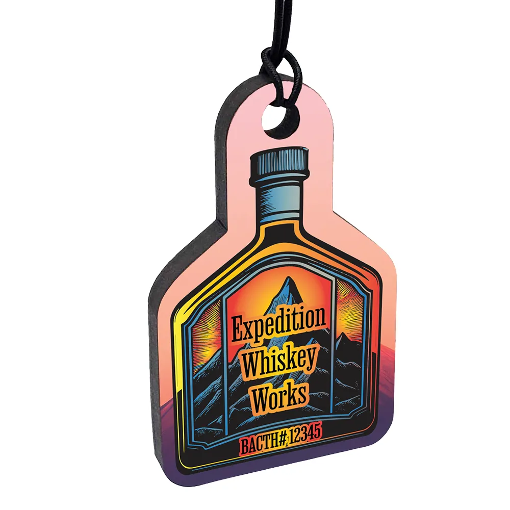 Recycled Wood Bottle Neck Charm 9