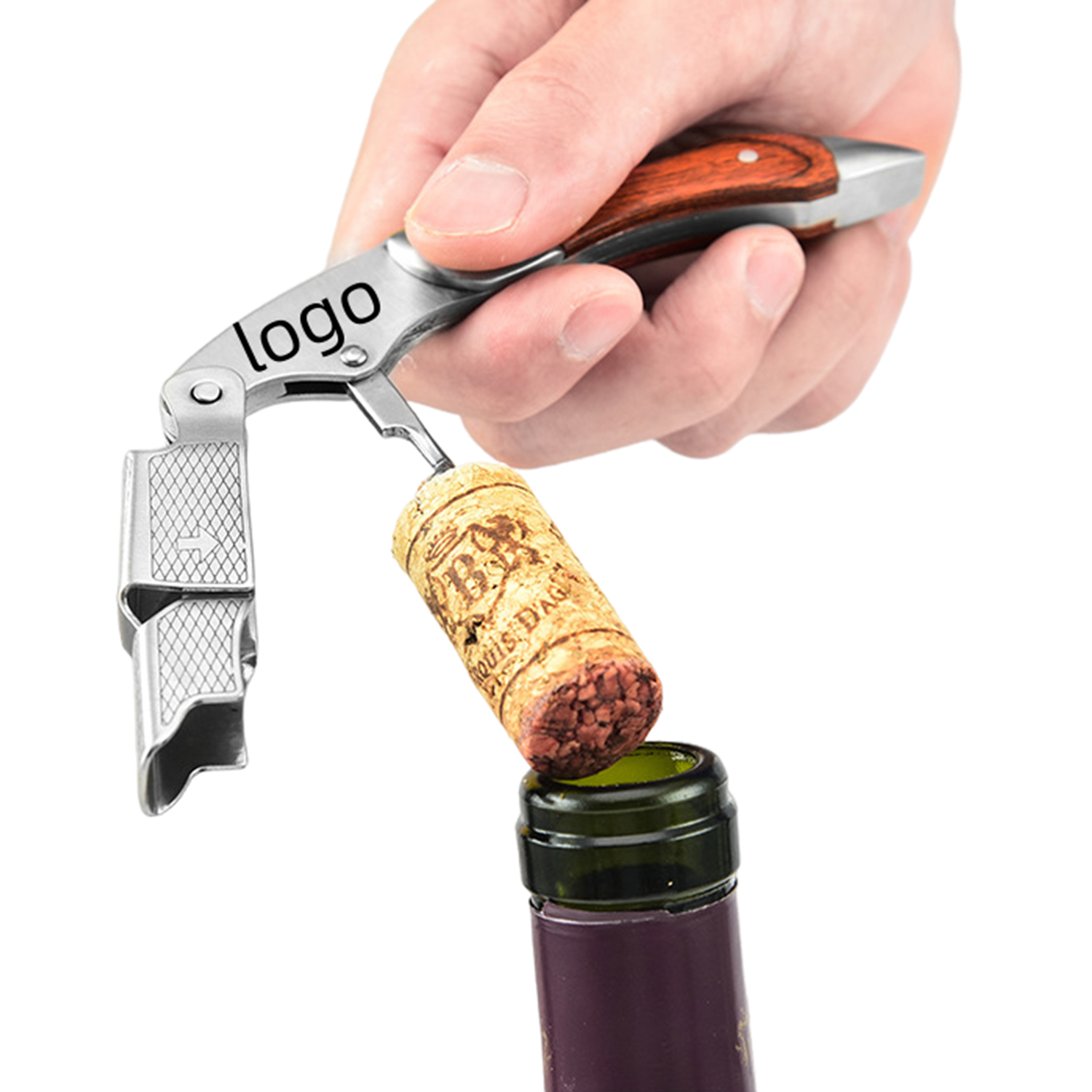 Portable Wine and Beer Bottle Opener with Knife 4