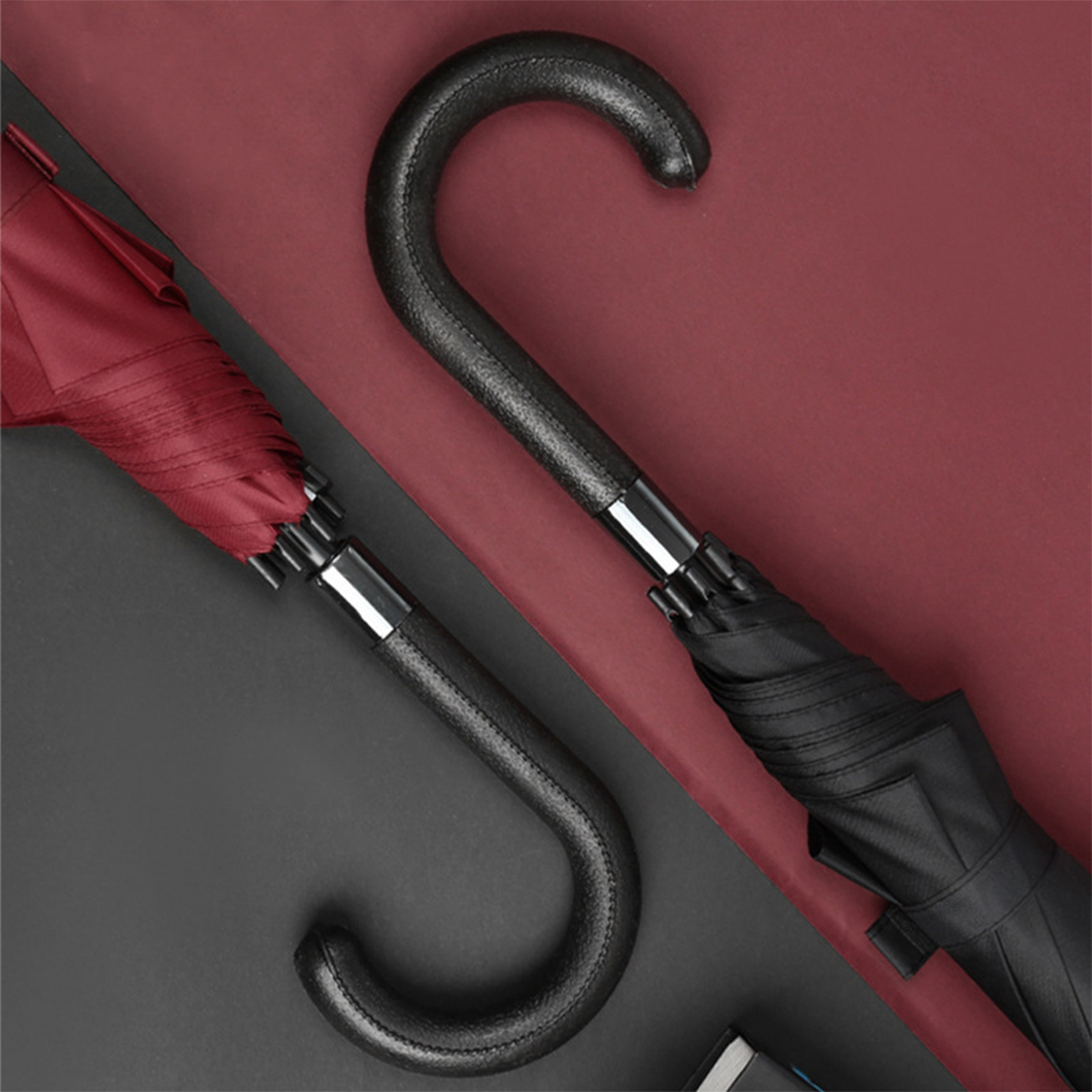 Impact Cloth Sunshade And Windproof Long Handled Umbrella 2