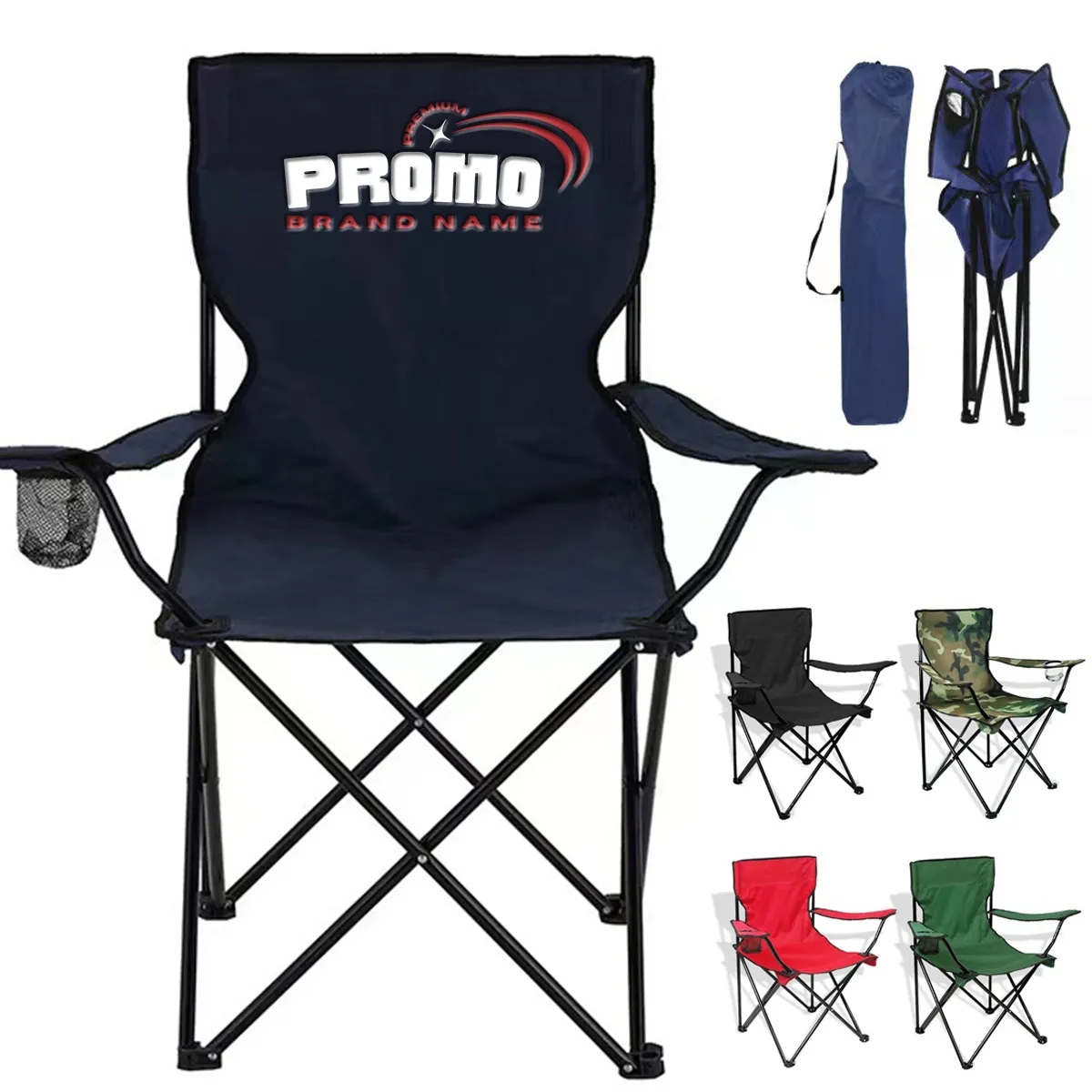 Folding Portable Lightweight Camping Chair with Cup Holder 3