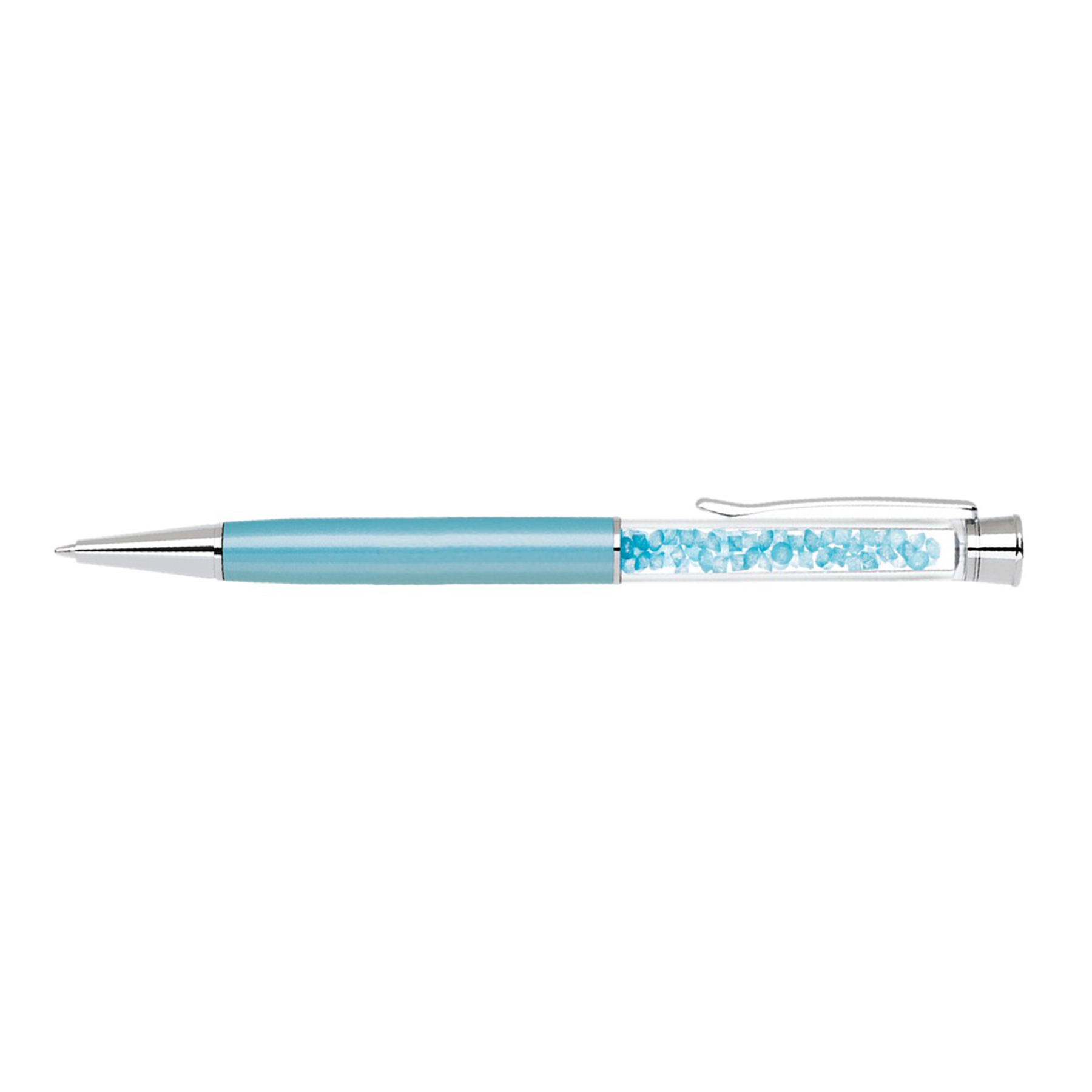 Elegant brass pen with matching crystals and barrel colors 14