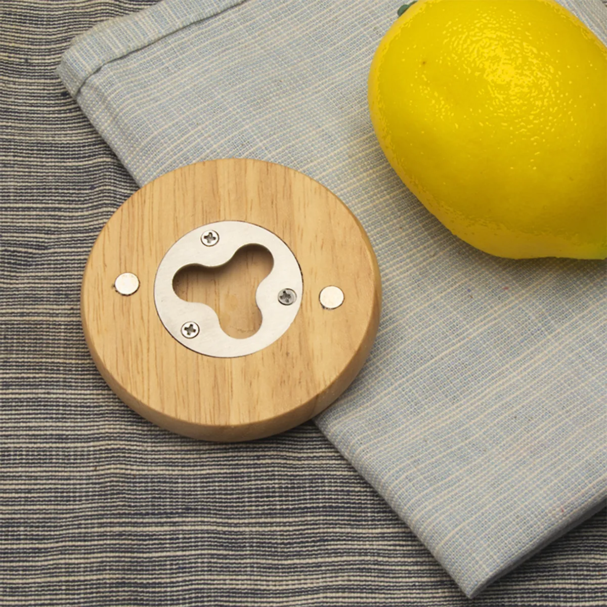 Versatile Convenient Stylish Magnet Bamboo Bottle Opener 4