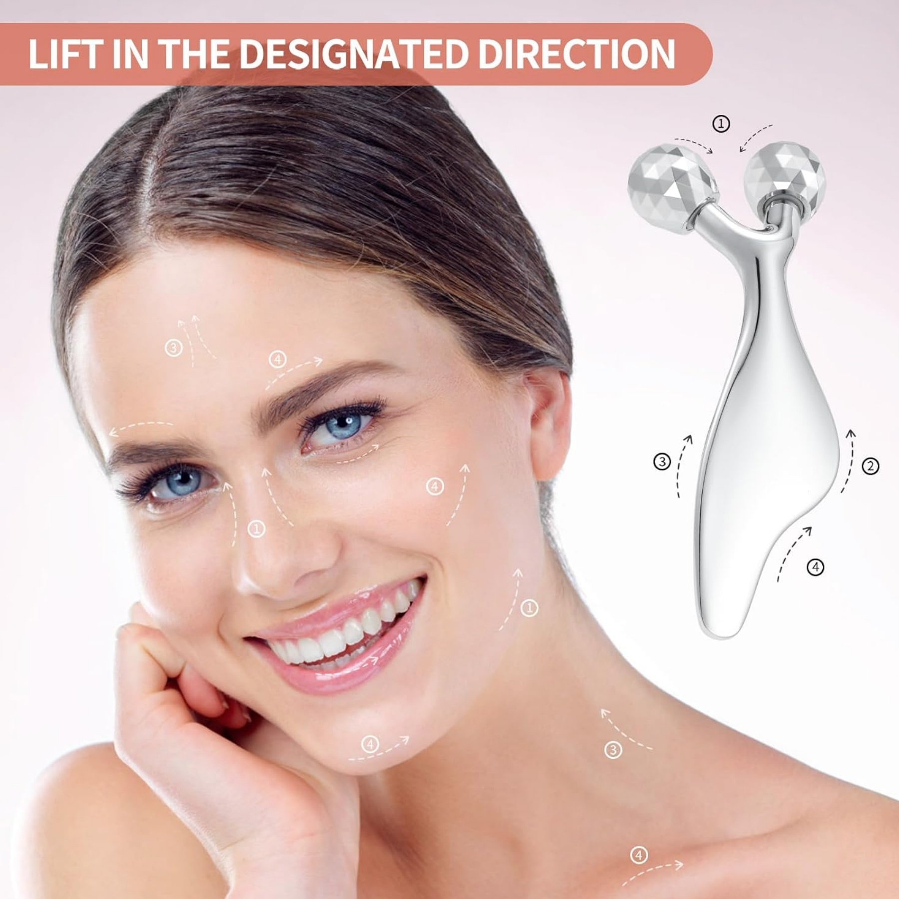 3D Metal Facial Roller Massager 4