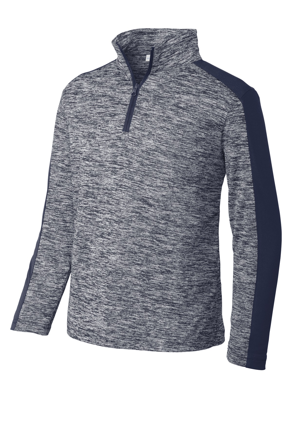Sport-Tek Youth PosiCharge Electric Heather Colorblock 1/4-Zip Pullover. YST397 19