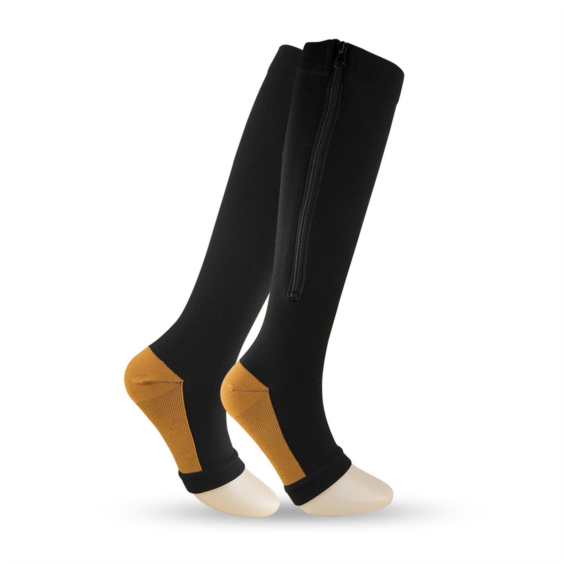 Medical Toeless Zipper Compression Socks 4