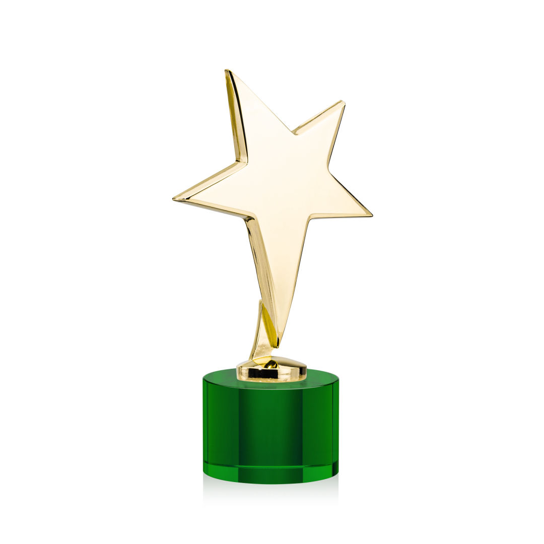 Tuscany Gold Star VividPrint™ Award on Marvel Base - Green 3