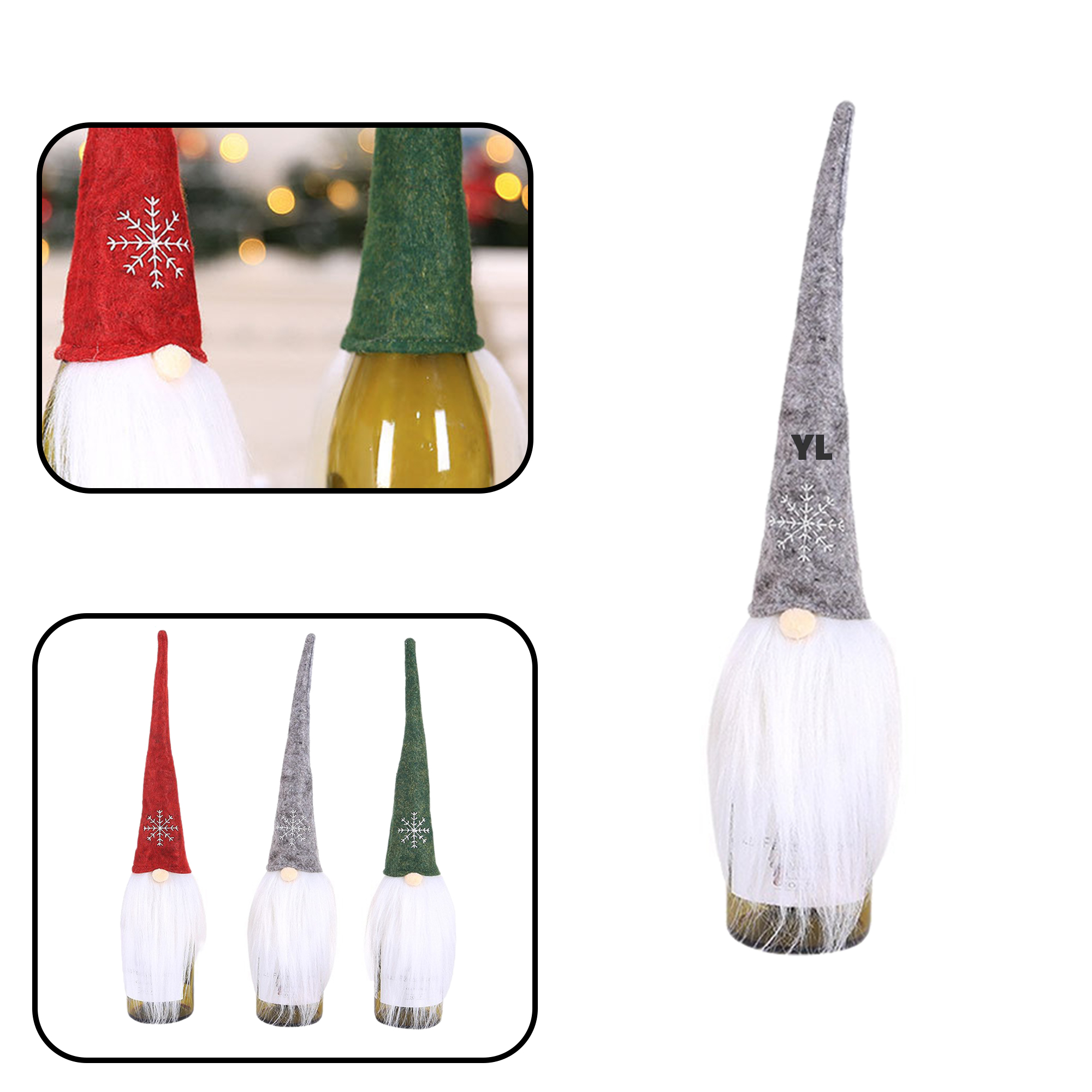 MOQ 30 PCS Santa Wine Cover 2