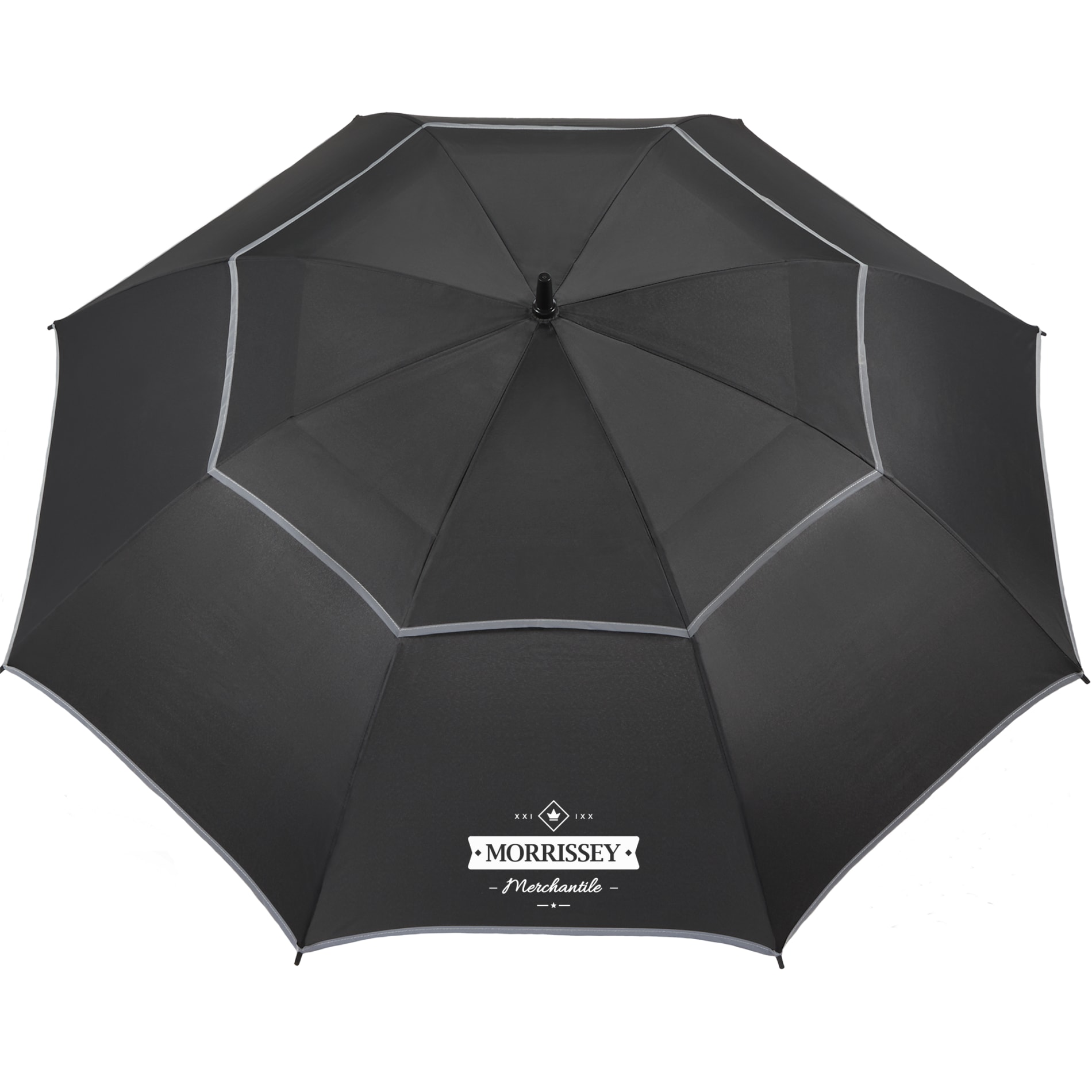 62" RPET Golf Umbrella w/ Reflective Trim 45