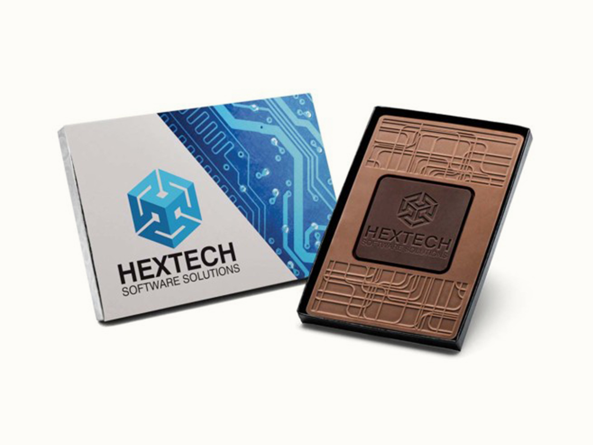 3oz. Combo Chocolate Bar with 4"x6" Gift Box 6