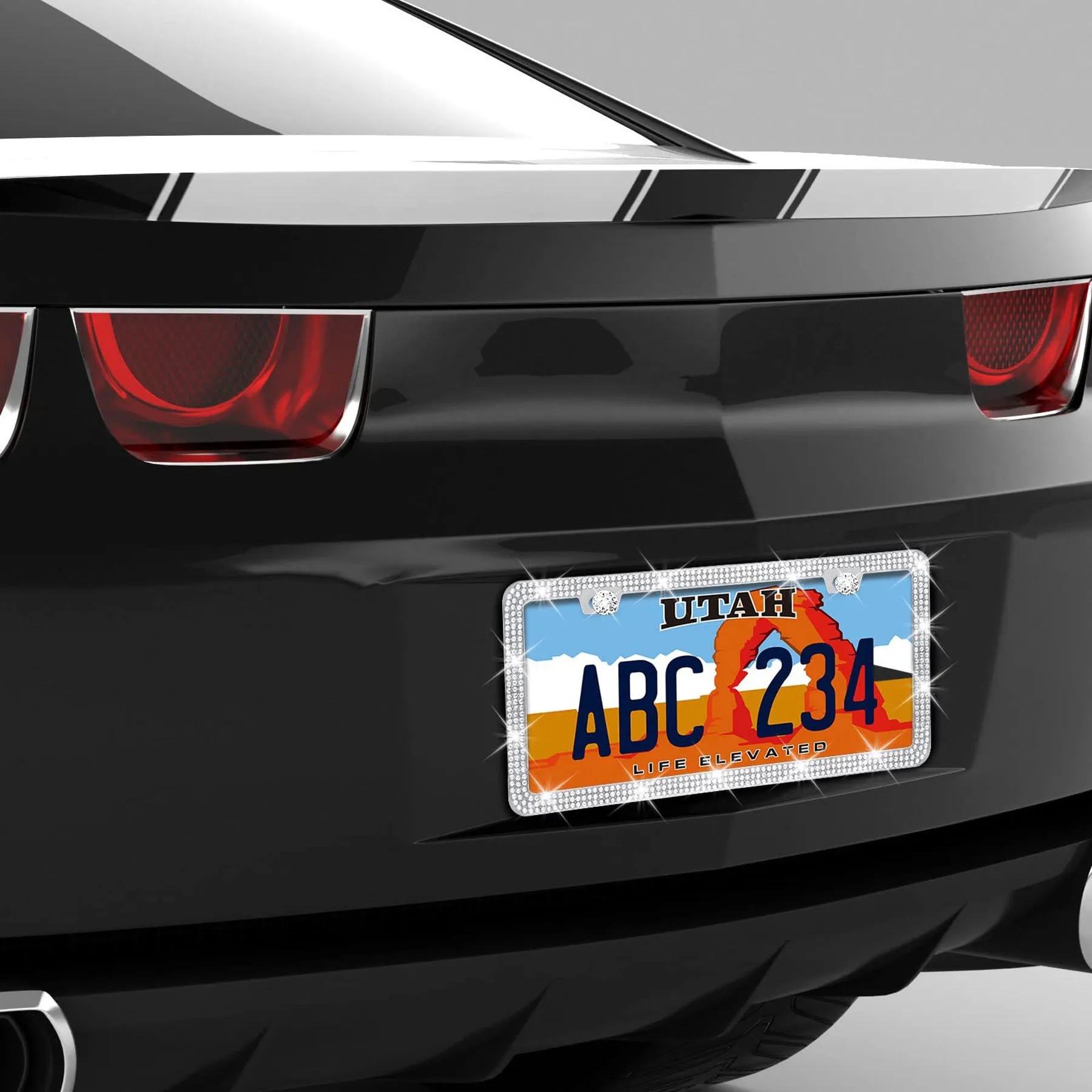 Crystal Diamond License Plate Frame 6