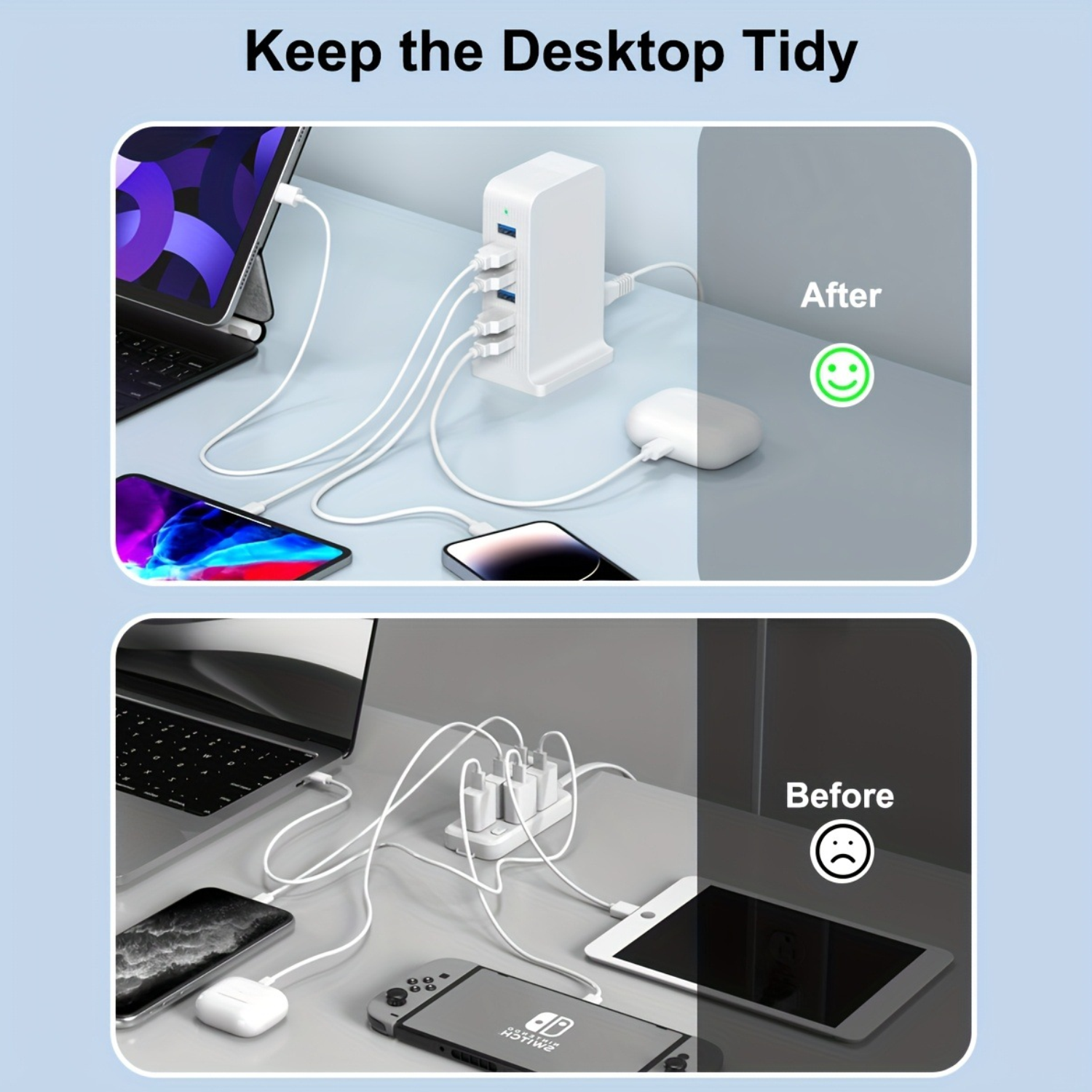 Desktop 6-Port USB Charging Station 4