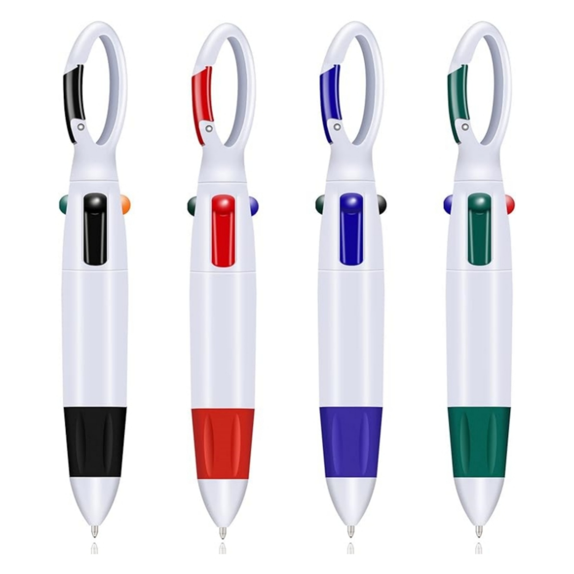 4-in-1 Shuttle Pen With Carabiner Keychain 4
