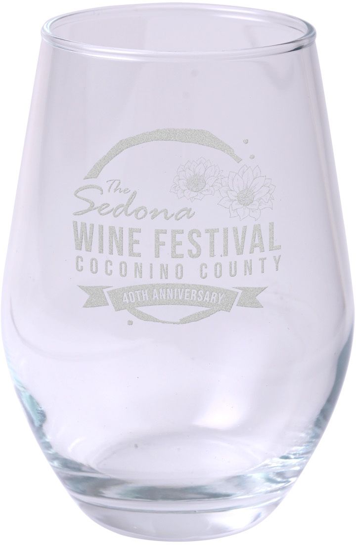 ETCHED STEMLESS WINE GLASS 11.5 OZ 1