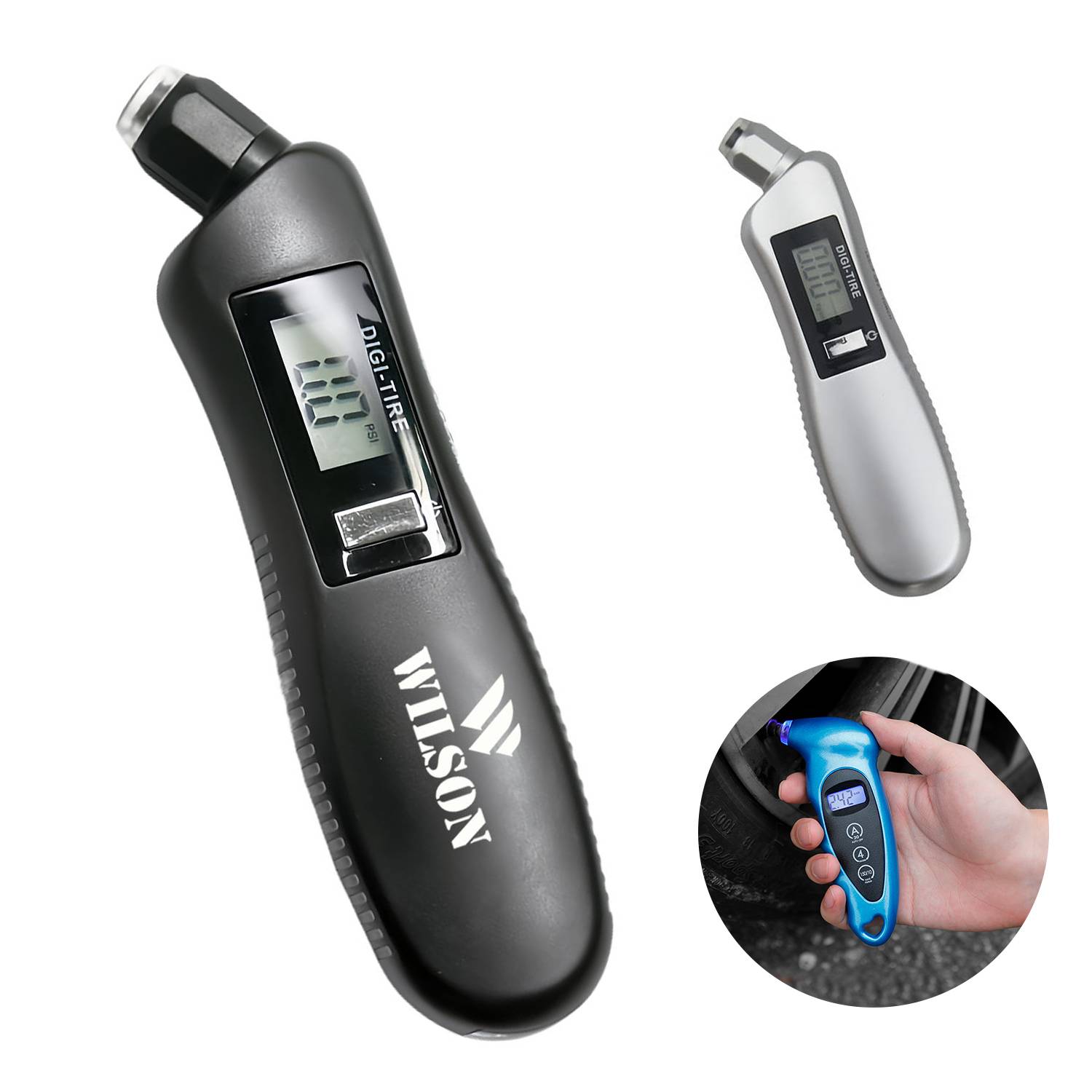 Multifunctional Digital Tire Pressure Gauge W/ Light 8
