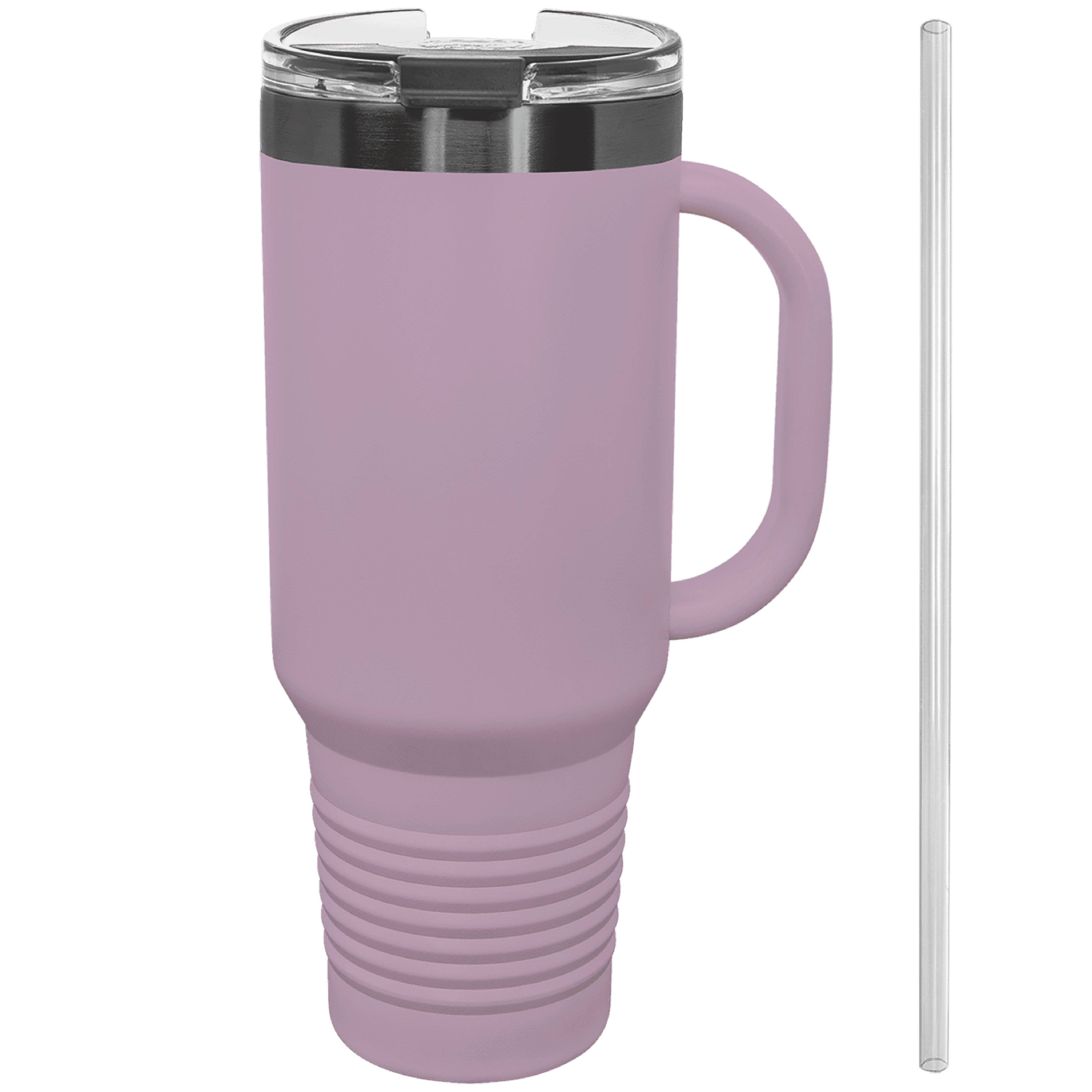 Polar Camel 40oz Ghost Black ION-Plated Travel Mugs w/ Straw 12