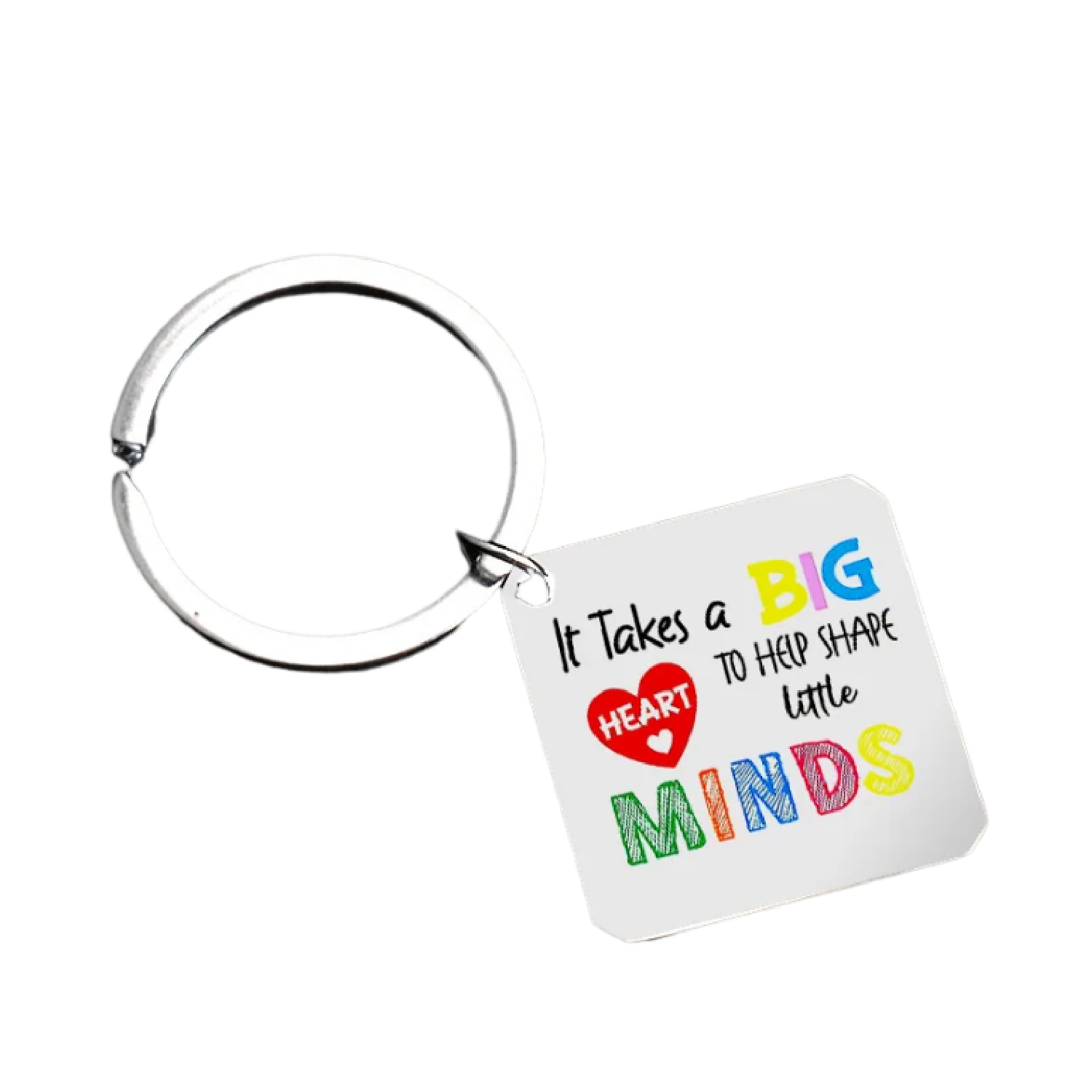 Stainless Steel Square Keychain 4