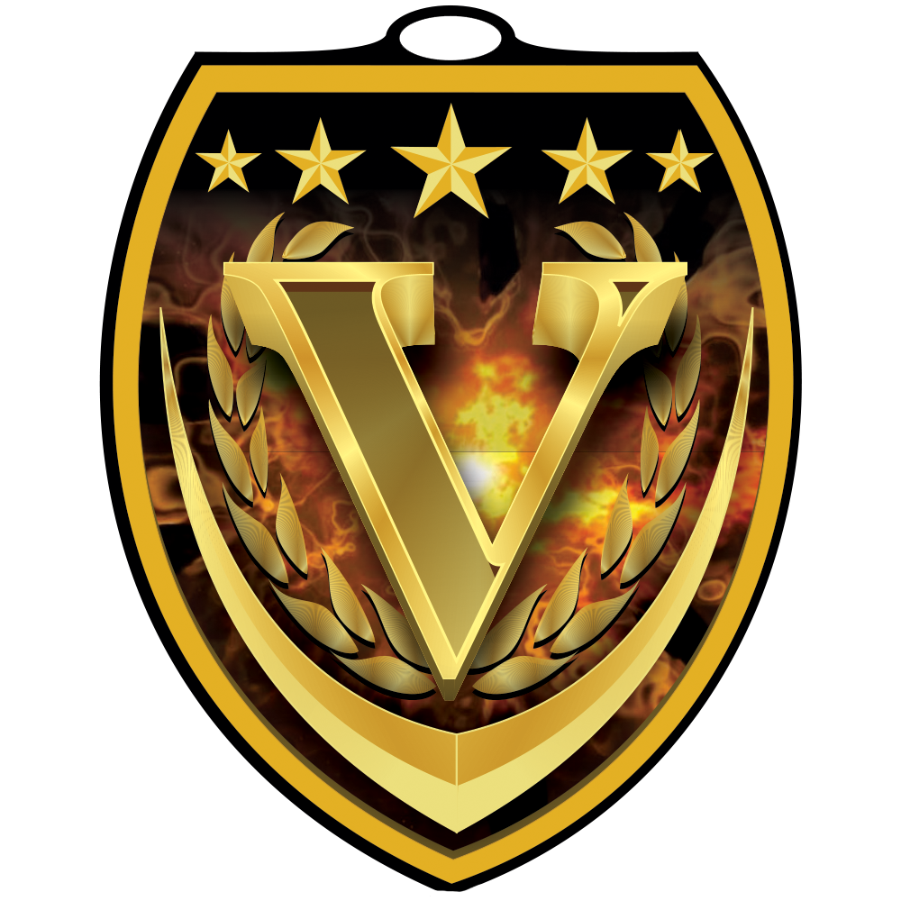 Victory Vibraprint™ Shield Medallion (3")