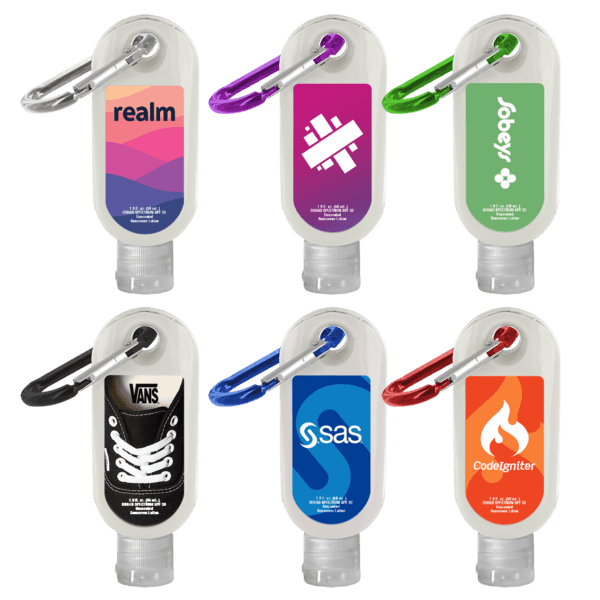 1.9 oz. SPF 30 Sunscreen in Clear Bottle with Carabiner 51