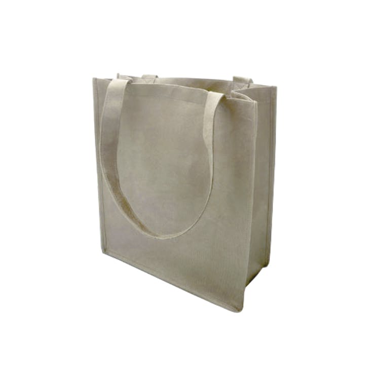 Shopping Tote - Khaki 100G Non-Woven Poly 1