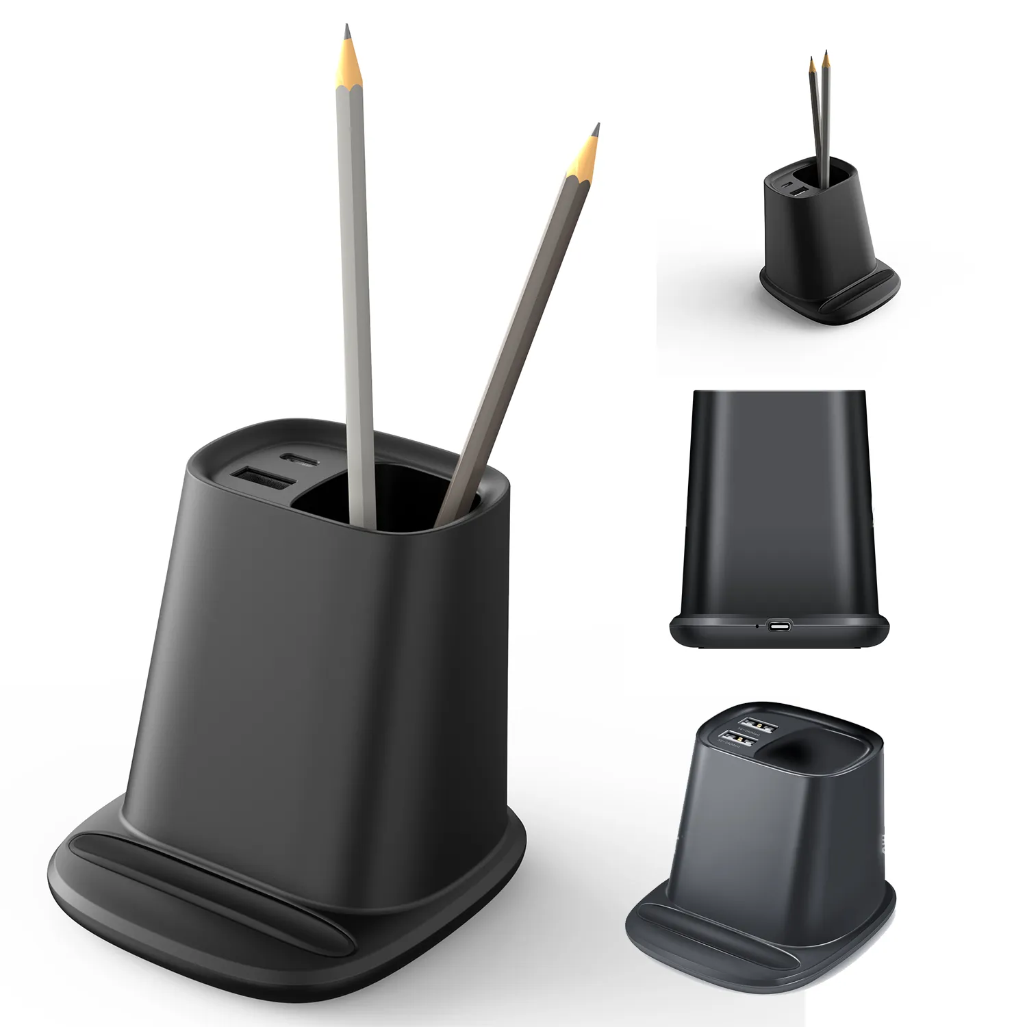 3 In 1 Desktop Wireless Pen Holder 2