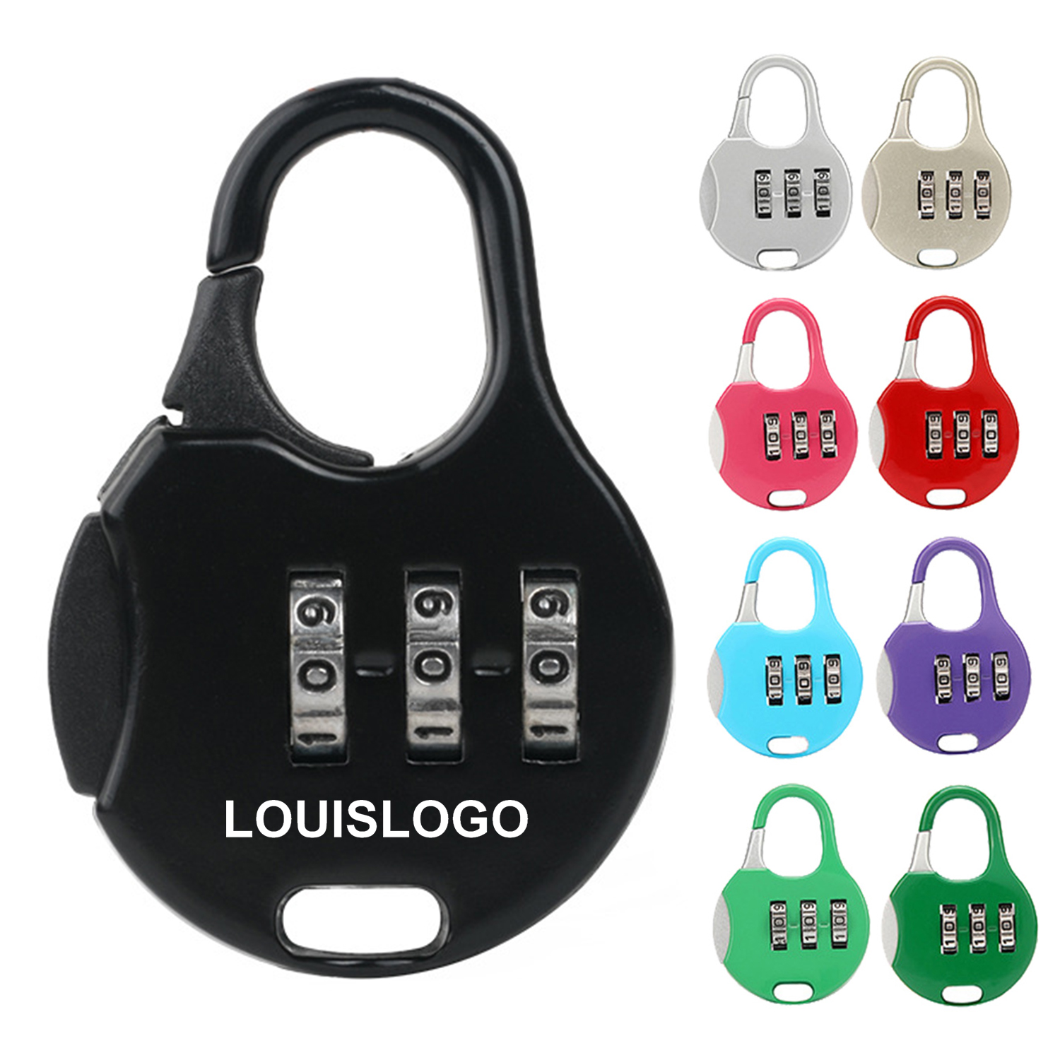 Mini Zinc Alloy Combination Lock 6