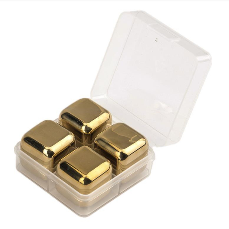 4 In 1 Case Gold Whiskey Cubes 2